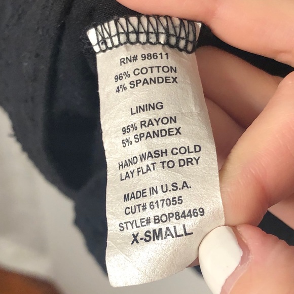 Eight Sixty Peplum 3/4 Sleeve Back Top Size XS - Picture 12 of 12